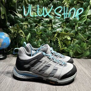 Zamberlan Gore-tex Low Womens Hiking Gray Blue Suede Boots Waterproof Size 7